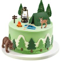 Cake Toppers Atiloy Camping Adventure Theme, 12 unidades para festa
