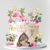 Cake Toppers LXASIY Fairy Garden Fairy Party Birthday 39 unidades