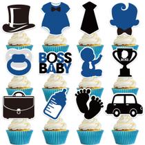 Cake Toppers VorkiVecki Baby Shower Boss Feliz Aniversário x24