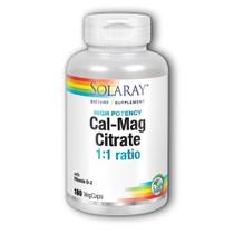 Cal-Mag Citrate 180 cápsulas da Solaray (pacote com 4)