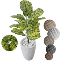 Caladium Bulbo Artificial Tinhorão Grande Vaso Decoração