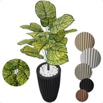 Caladium Bulbo Artificial Tinhorão Grande Vaso Decoração