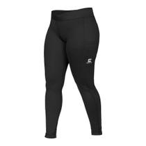 Calça 3D Compress TD Preto Feminino com Bolso Externo