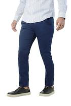 Calça Alfaiataria Casual Sarja Lisa Marinho
