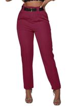 CALÇA ALFAIATARIA COM CINTO ALTO BRILHO Pit Bull Jeans CALÇA ALFAIATARIA COM CINTO ALTO BRILHO Pit Bull Jeans