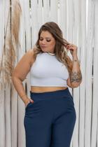 Calça Alfaiataria Estilo Zara Plus Size 46 á 50 Feminina Moda Verão 2024