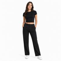 Calça Alfaiataria Feminina Facinelli 240544 Preta Calça Alfaiataria Feminina Facinelli 240544 Preta