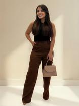 Calca Alfaiataria Feminina Wide Leg Calça Zra Pantalona