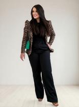 Calca Alfaiataria Feminina Wide Leg Calça Zra Pantalona