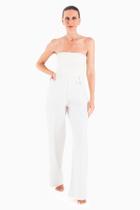 Calça alfaiataria linho branco