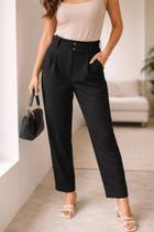 Calça alfaiataria na cor preto Calça alfaiataria na cor preto