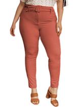 Calça Alfaiataria Plus Size, Com Elastano, Skinny, Até 54