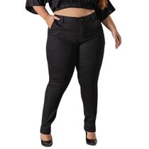Calça Alfaiataria Premium Plus Size Social Cintura Alta com Elastano