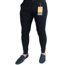 Calça Alfaiataria Preta Bengaline Skinny Social Premium