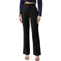 Calça Alfaitaria Feminina Bootcut Flor De Lis