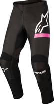 Calça Alpinestars Stella Fluid Chaser Preta/Rosa Fluo - Tamanho 30