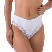 Calça Alta Microfibra DelRIo 50604 Com Renda