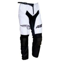 Calça Amx Prime One Branco Preto Trilha Motocross