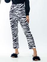 Calça Animal Print Alfaiataria A020 Calça Animal Print Alfaiataria A020