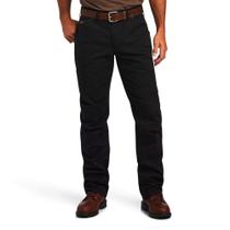 Calça ARIAT Rebar M5 Straight DuraStretch para homens preta 38L x 34W