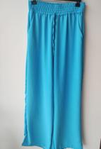 Calça azul social elástico Calça azul social elástico