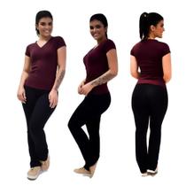 Calça Bailarina Suplex Poliamida Alta Compressão - PRETO