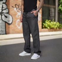 Calça Balão Estonada Jeans Masculina Com Elástico Streetwear