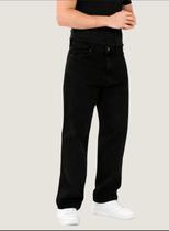Calça Balão Jeans Masculina Preto Streetwear Larga Bag