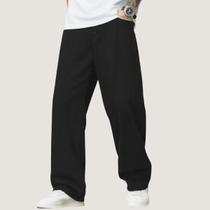 Calça Balão Masculina Baggy Boca Larga Jeans Cinza Grafite Estonada Confortável e Estilosa 100% Algo Calça Balão Masculina Baggy Boca Larga Jeans Cinza Grafite Estonada Confortável e Estilosa 100% Algo