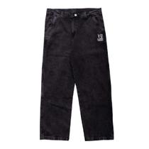 Calça Balão Trip Side Duplo Carpinteira Cruz Estonada Preta Tamanho:44Cor:Preto