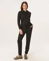 Calça Básica Feminina Jogger Bolso Faca Em Moletom Stretch Flanelado - Malwee 547
