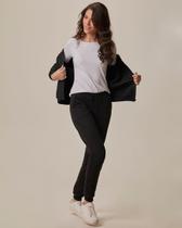 Calça Básica Feminina Jogger Em Moletom Stretch Calça Básica Feminina Jogger Em Moletom Stretch
