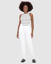 Calça Básica Feminina Reta Em Moletom Stretch Flanelado Calça Básica Feminina Reta Em Moletom Stretch Flanelado