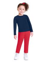 Calça básica infantil menina de moletom Brandili Calça básica infantil menina de moletom Brandili