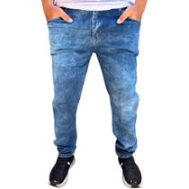 calça básica masculina caqui sarja varias cores com elastano fechamento em botão - sky jeans