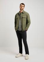 Calça Básica Masculina Chino Slim Em Sarja Com Elastano