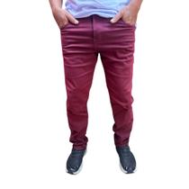 calça basica masculina slim sarja c/elastano jeans a ponta entrega
