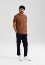 Calça Básica Masculina Taper Em Linho
