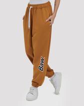 Calça Baw Clothing Moletom Jogger Logo Energy - Bege