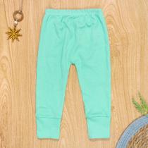 Calça Bebê Algodão Suedine com Pé Reversível