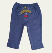 Calça Bebê bumbum bordado - Menino - Bicho Molhado