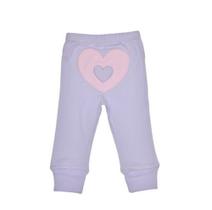 Calça bebe lilás 12 meses com punho