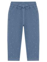 Calça Bebê Menina Com Strass Azul Jeans Médio Cinti Calça Bebê Menina Com Strass Azul Jeans Médio Cinti