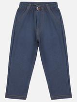 Calça Bebê Menino Azul Jeans Escuro Divertto Calça Bebê Menino Azul Jeans Escuro Divertto