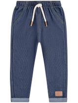 Calça Bebê Menino Azul Jeans Escuro Divertto