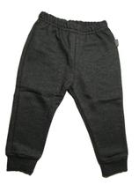 Calça Bebe Moletom Mescla Preto Tam G9-12 Meses Dicanela