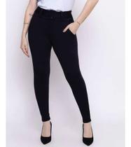 Calça Bengaline Moda Feminina Com Bolsos Social 40 Até 52