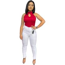 Calça Bengueline Branca Feminina Enfermagem Enfermeira Calça Bengueline Branca Feminina Enfermagem Enfermeira