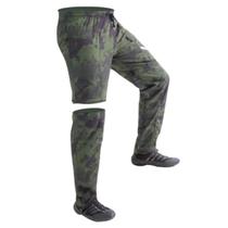 Calça Bermuda Mar Negro Combat Estonada Verde (Tamanho Especial, +50UV)