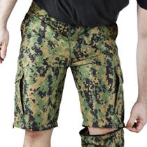 Calça Bermuda Modular - Double Fishing - Camuflado e Liso